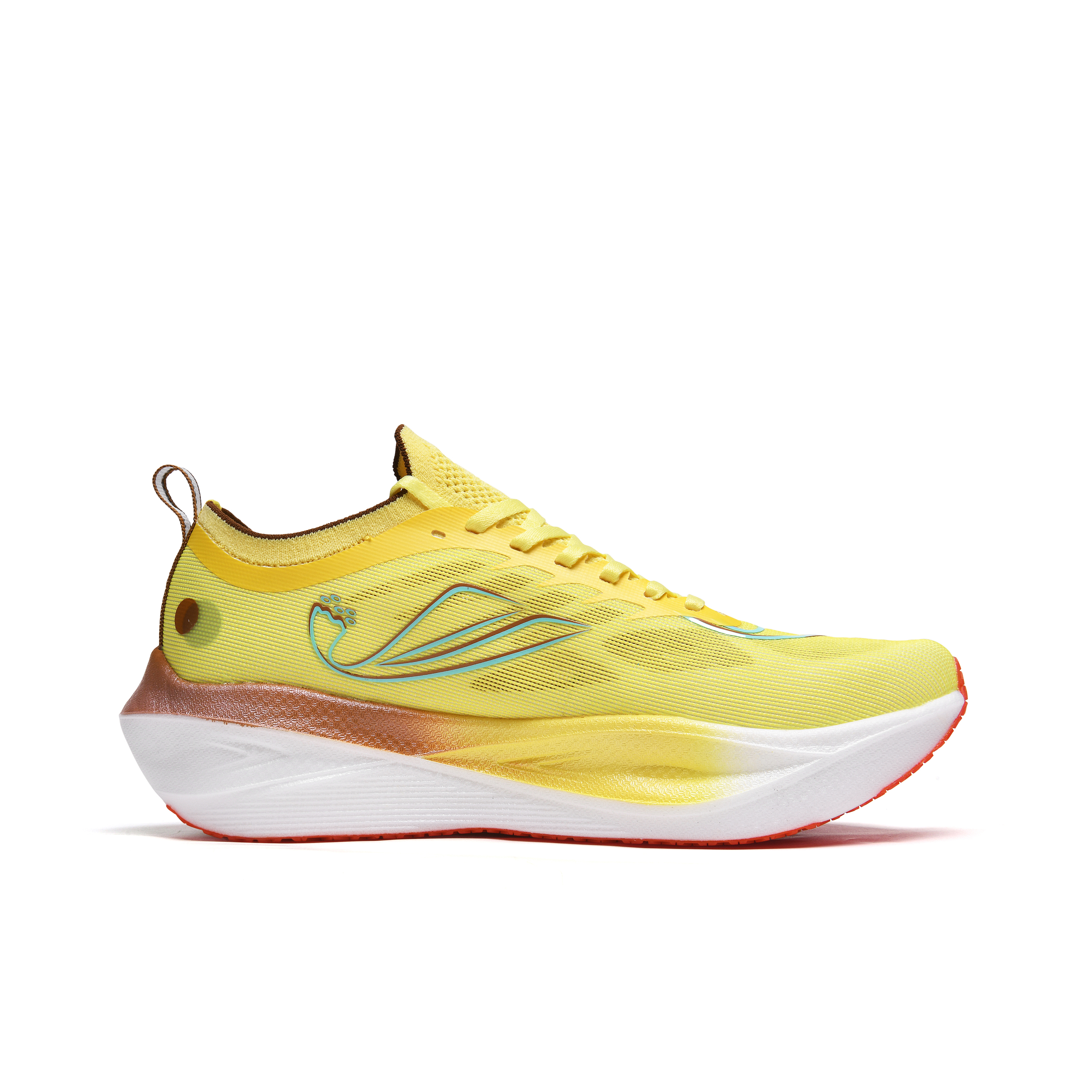 DUANGOU Cushioning Slip Resistant Abrasion Resistant Breathable Low top Running Shoes Unisex Yellow