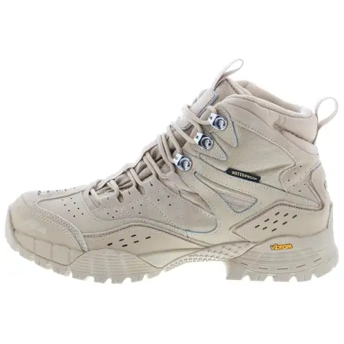 FILA Abrasion Resistant Waterproof Wear resistant And Waterproof Mid top Outdoor Shoes Men's Brown