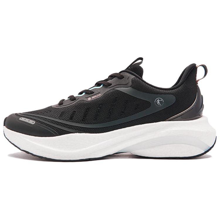 QIAODAN Infinity 6.0 Slip Resistant Abrasion Resistant Low top Casual Running Shoes Women’s Black White