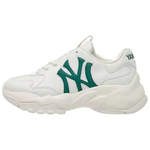 MLB Big Ball Chunky Slip Resistant Height Increasing Low top Chunky Sneakers Unisex Neon Gray