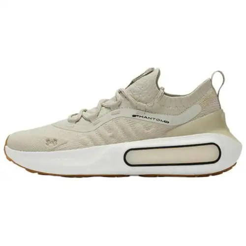 Under Armour Phantom 4 Soft And Comfortable Cushioning, Wear Resistant Low top Casual Running Shoes Men's Beige