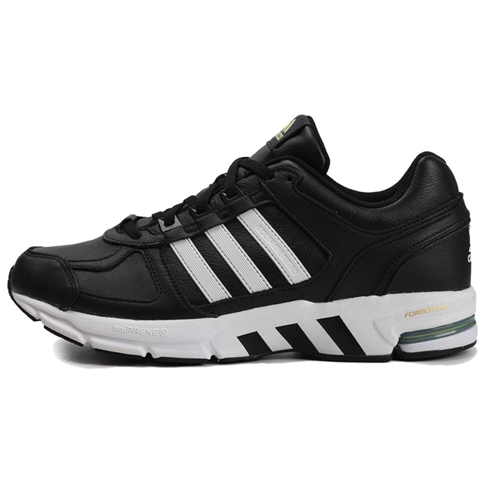 Adidas Equipment 10 Comfortable and stylish synthetic leather, artificial leather, non-slip and wear-resistant, low-top running shoes, same style for men and women, black