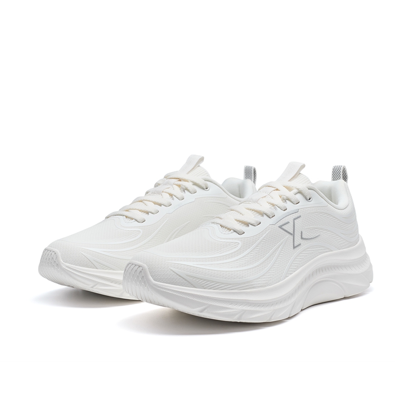 XTEP Slip Resistant Abrasion Resistant Low top Casual Running Shoes Women’s Sail White