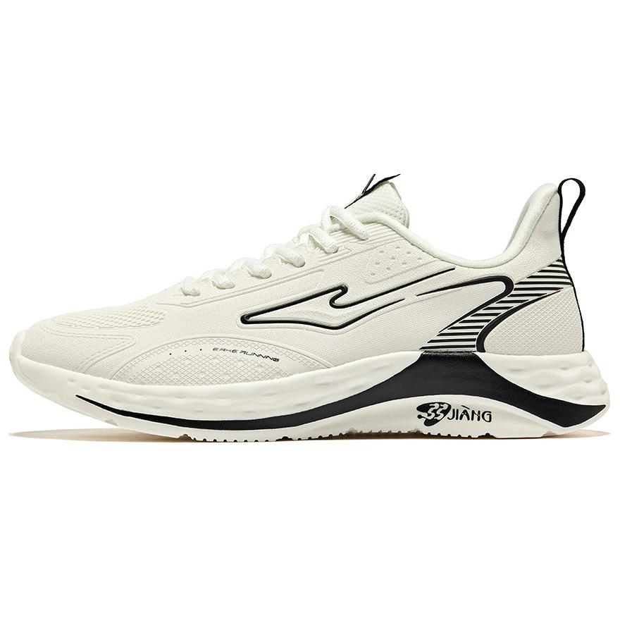 Erke Comfortable And Breathable Cushioning, Wear Resistant Low top Casual Running Shoes Men’s White Black