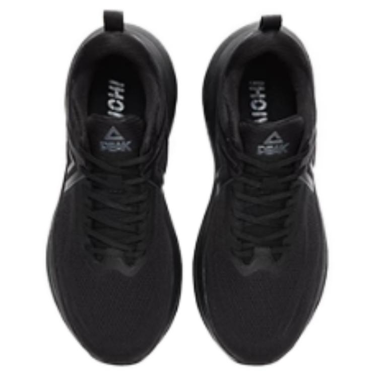 PEAK Cushioning Slip Resistant Abrasion Resistant Impact Resistant Rebound Low top Running Shoes Men’s Black