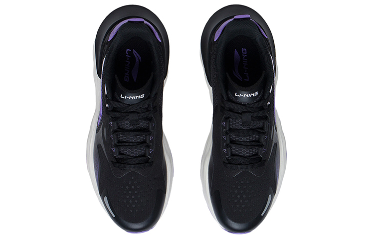 Li Ning Yufeng Reflective Cushioning Rebound Low top Running Shoes Women’s Black