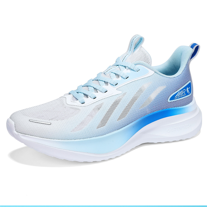 QIAODAN Cushioning Slip Resistant Abrasion Resistant Low top Casual Running Shoes Men’s White Blue