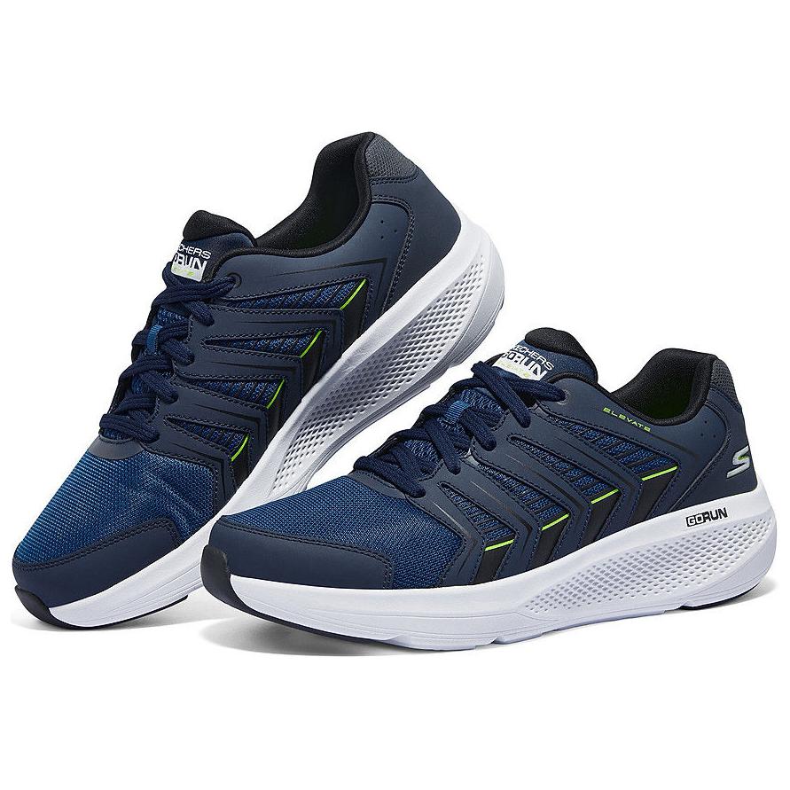 Skechers GO RUN Elevate Abrasion Resistant Breathable Low top Running Shoes Men’s Dark Blue