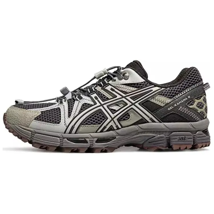 ASICS Gel Kahana 8 FL Breathable Low top Casual Trail Running City Commuting Running Shoes Men's Charcoal Black