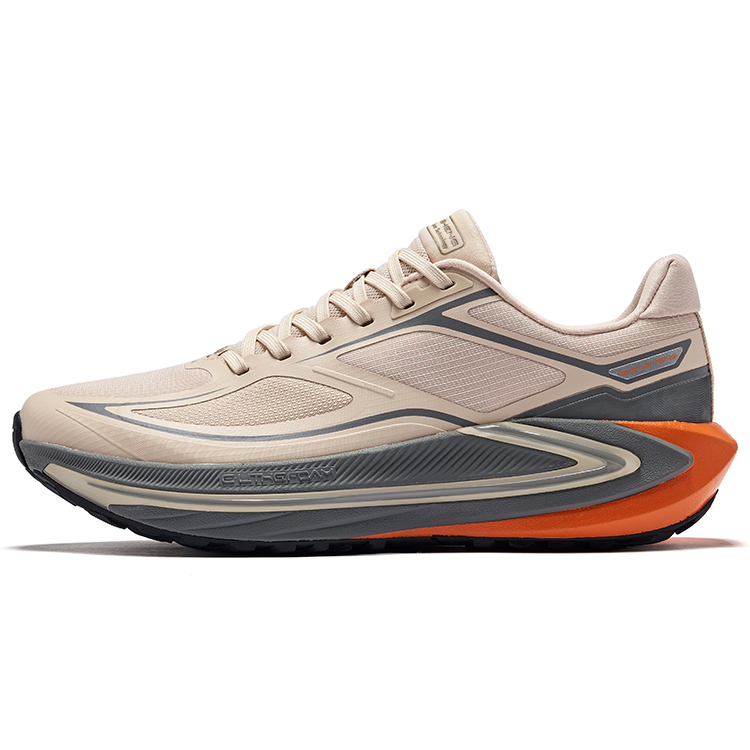 Erke Cushioning Slip Resistant Rebound Low top Casual Running Shoes Men’s Birch Wood Steel Gray