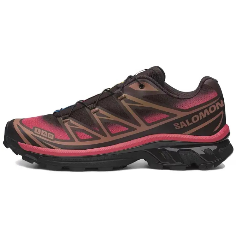 SALOMON XT 6 Casual Running Shoes Unisex Black Pink