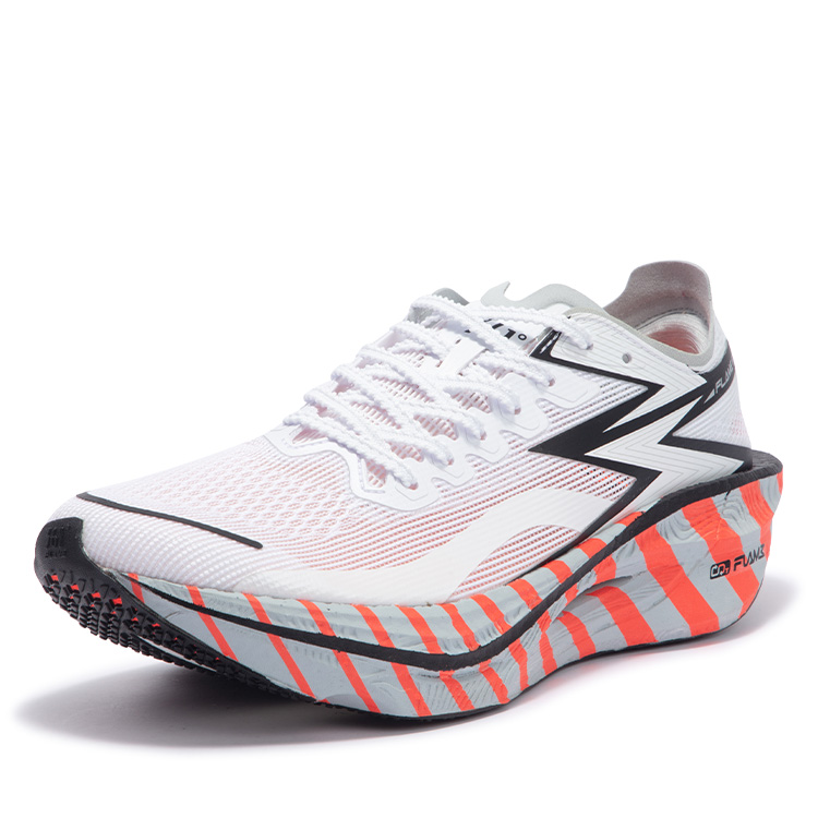 361° Flame 3 Low top Marathon Sprint Racing Running Shoes Unisex Neon Red Orange