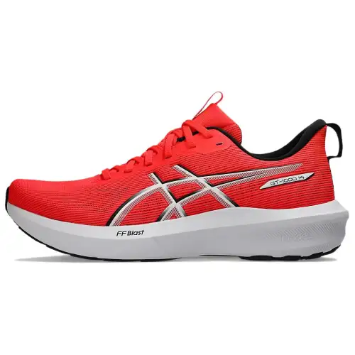 ASICS GT 1000 14 Abrasion Resistant Breathable Low top Running Shoes Men's Shimmery Red