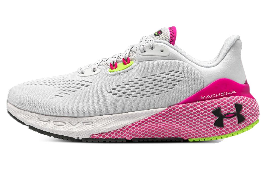 Женские кроссовки Under Armour HOVR Machina 3 (бело-розовые)