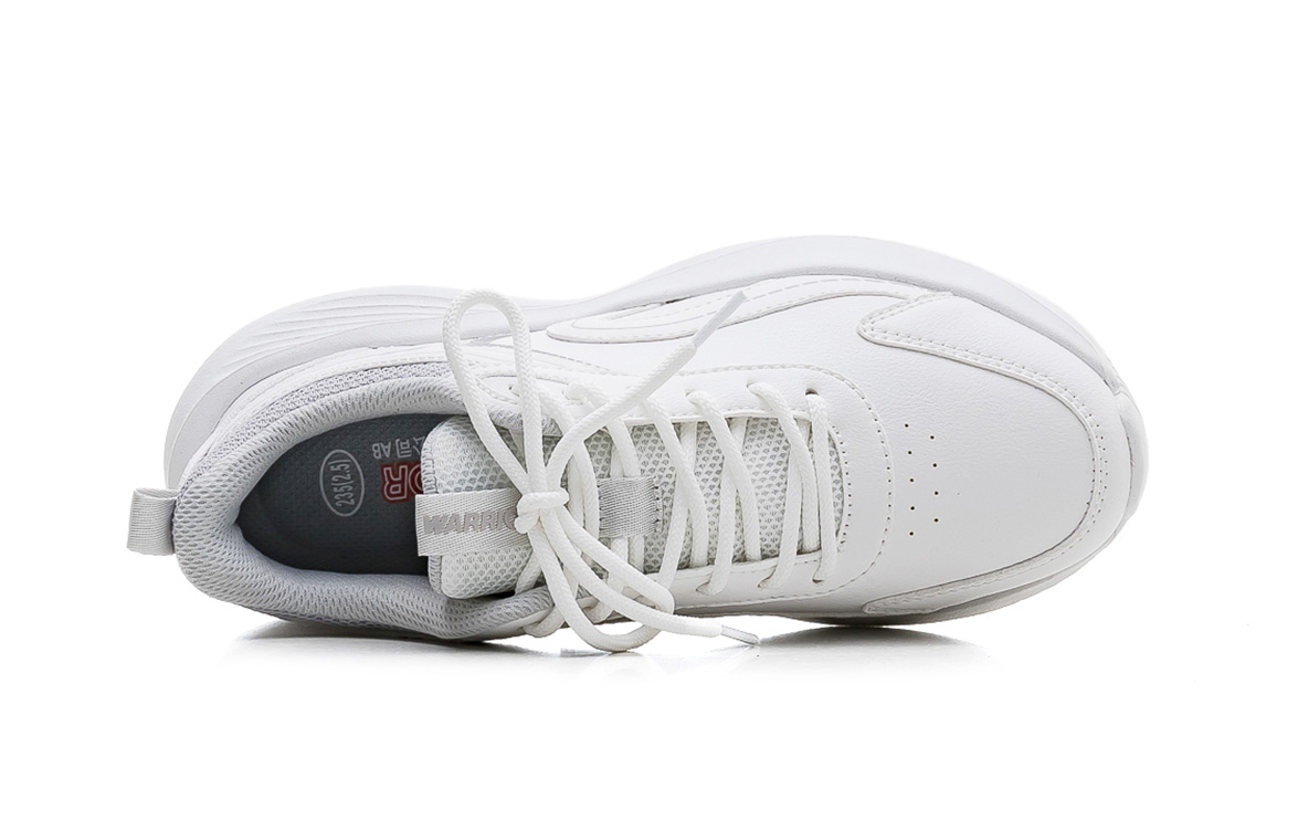 Warrior Cushioning Breathable Mid top Casual City Commuting Running Shoes Women’s White Gray