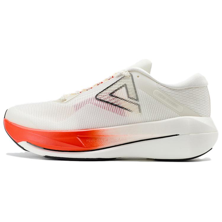 PEAK Cushioning Slip Resistant Abrasion Resistant Thermal Rebound Low top Running Shoes Men’s Super Light White Red