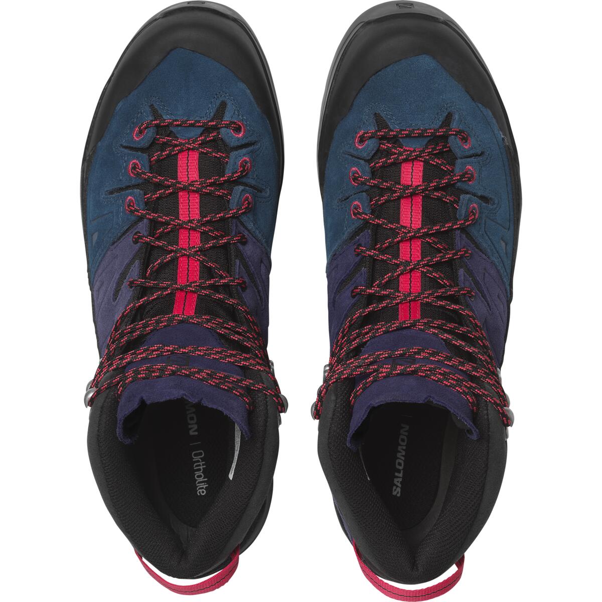 SALOMON X ALP Abrasion Resistant Support Lightweight Mid top Running Shoes Unisex Blue Purple