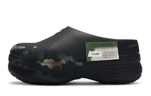 Adidas Originals AdiFOM Stan Smith Mule Odor Resistant Closed Toe Slippers Unisex Camouflage Black