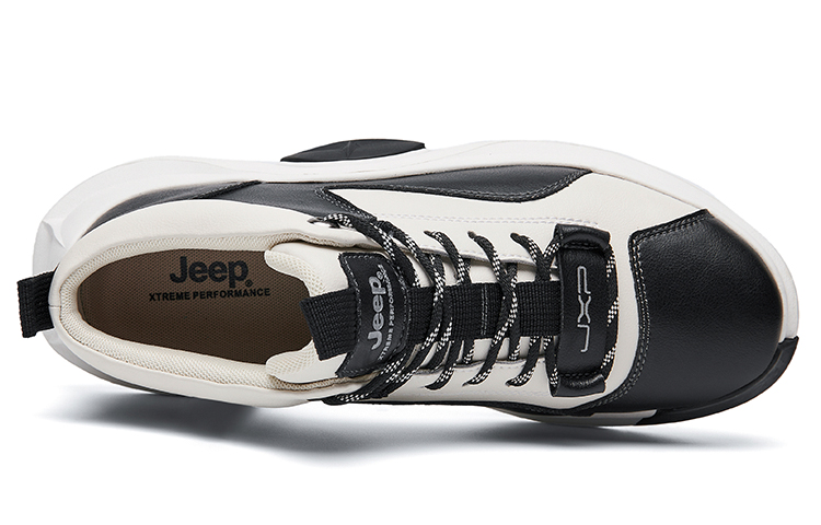 Jeep Outdoor Shoes Men’s Low Top Black White/Gray White