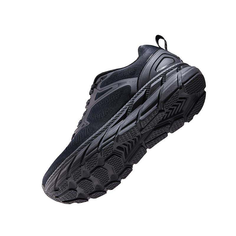 HOT POTATO Cushioning Rebound Wear-Resistant Lightweight Breathable Low-Top PO-EVA Casual Running Shoes Unisex Black