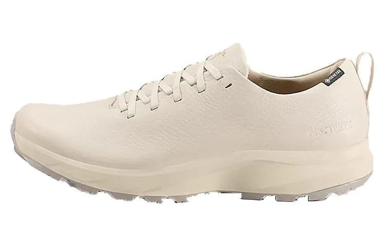 Arc'teryx SOLANO Cow Leather Comfortable Low top Hiking Shoes Unisex Pelican White