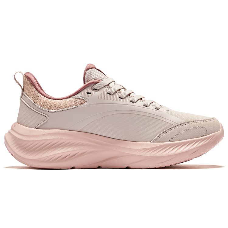 Erke Cushioning Rebound Low top Casual Running Shoes Women’s Painted Gray Clear Candy