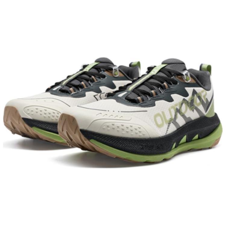 XTEP Kunlun 2.0 Cushioning Slip Resistant Low top Outdoor Shoes Men’s Beige Black Green