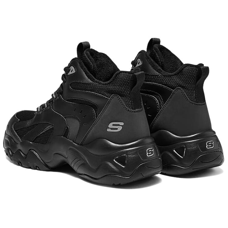 Skechers D’LITES 3.0 Mesh, Artificial Leather Abrasion Resistant Mid top Running Shoes Women’s Black