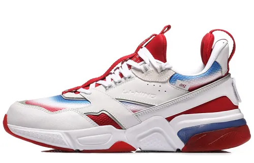 Li Ning 001 Running Shoes Unisex Low Top White/Red
