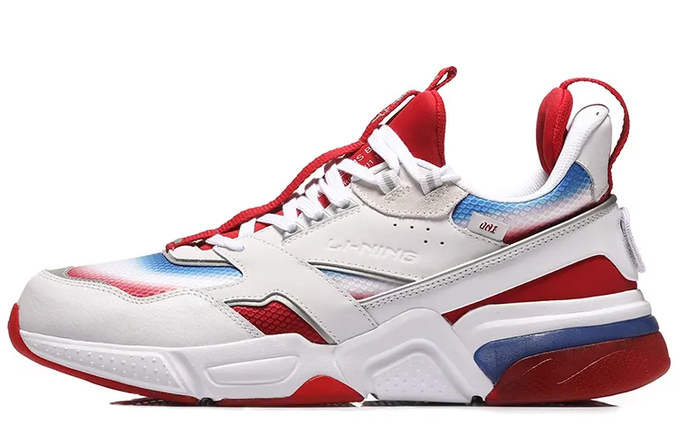 Li Ning 001 Running Shoes Unisex Low Top White/Red