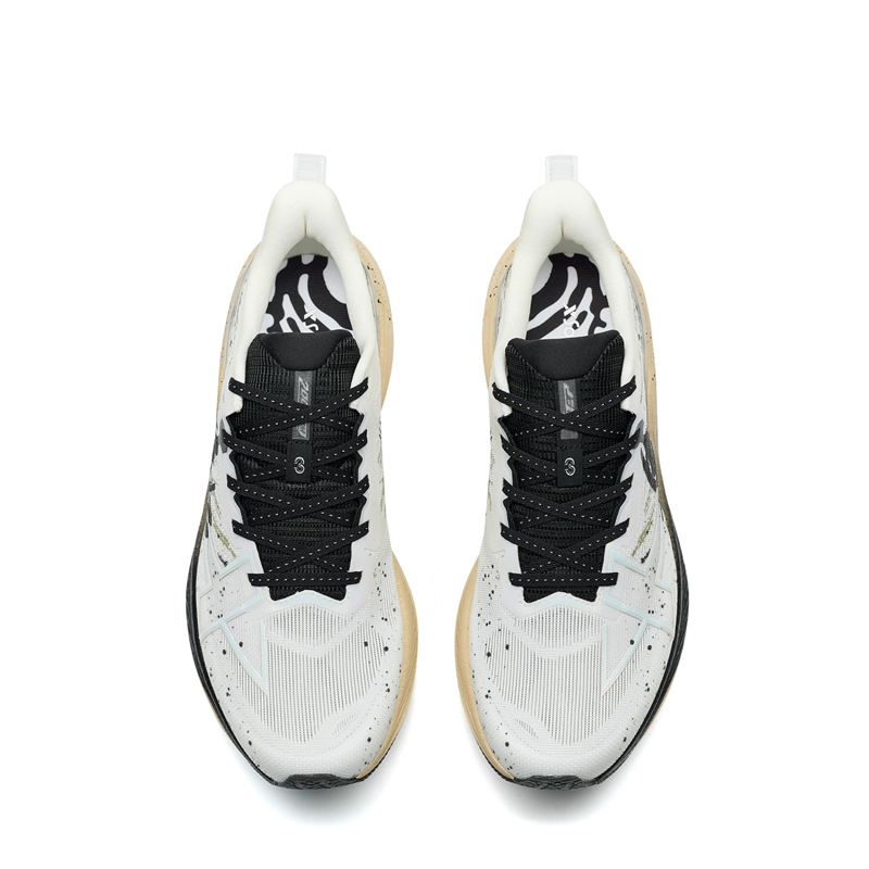 XTEP 2000km 3.0 Low top Training Physical Fitness Test & Exam City Commuting Running Shoes Men’s Sail White Black Clay