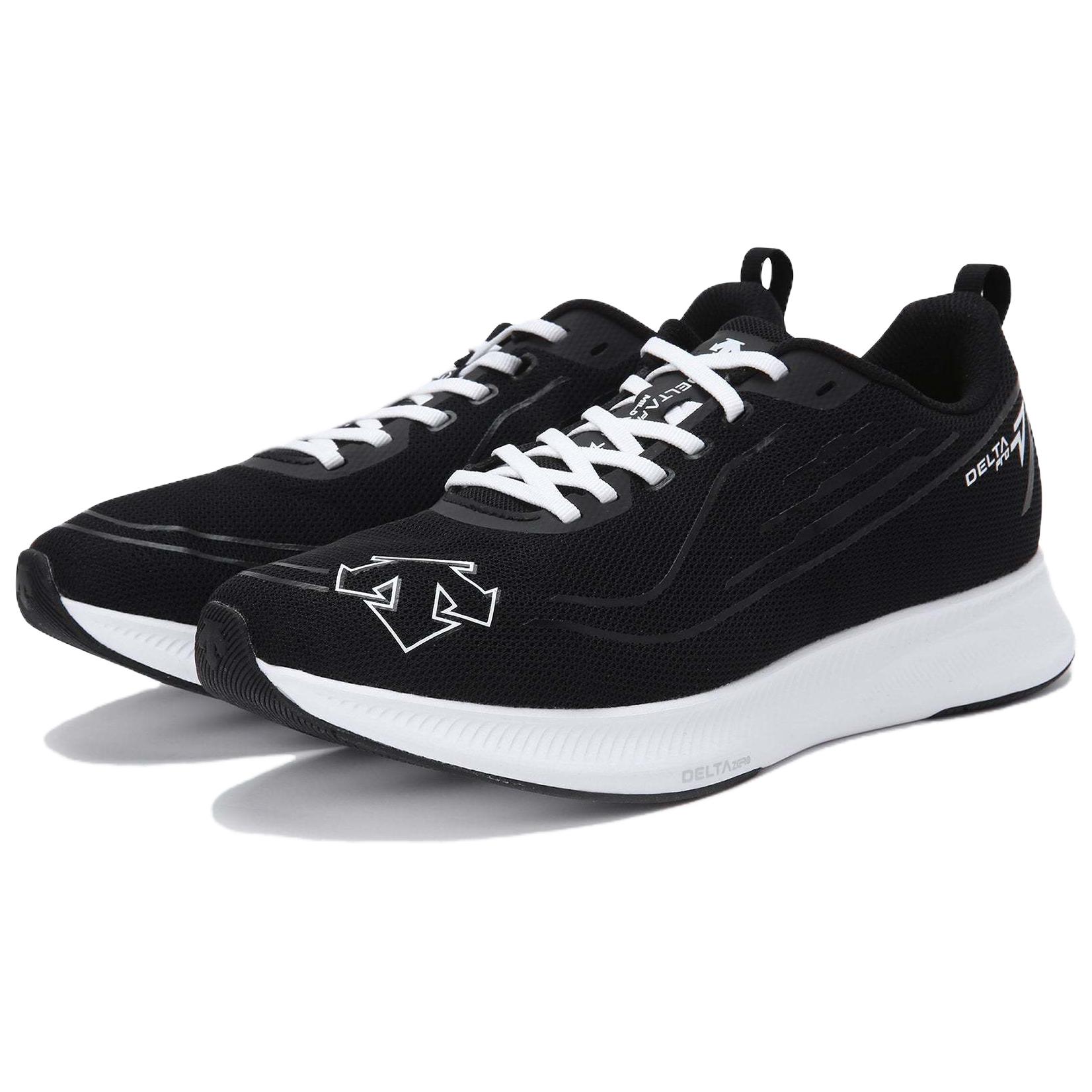 DESCENTE Delta Pro Cushioning Slip Resistant Low top Running Shoes Unisex Black