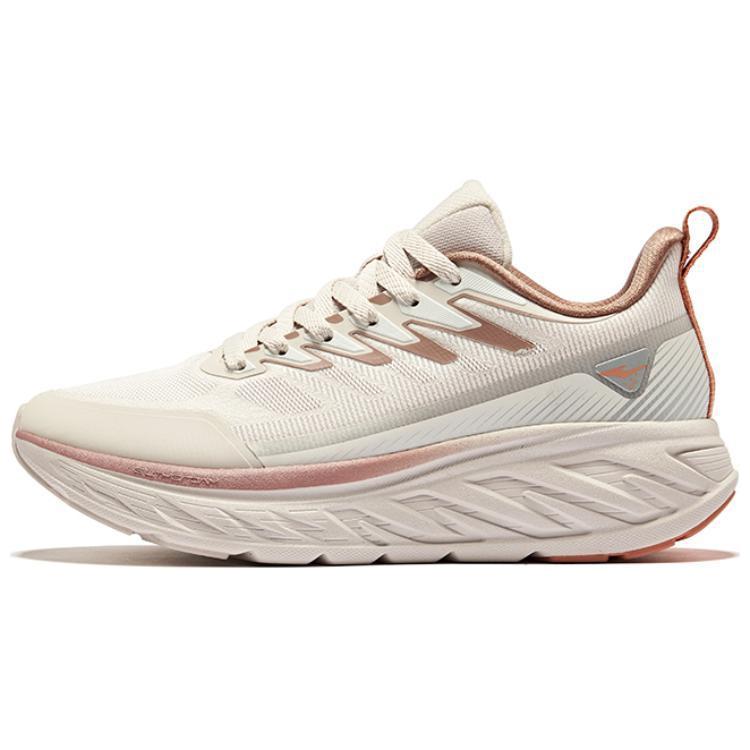 Erke Cushioning Abrasion Resistant Breathable Low top Running Shoes Women’s Painted Gray Cinnamon Powders