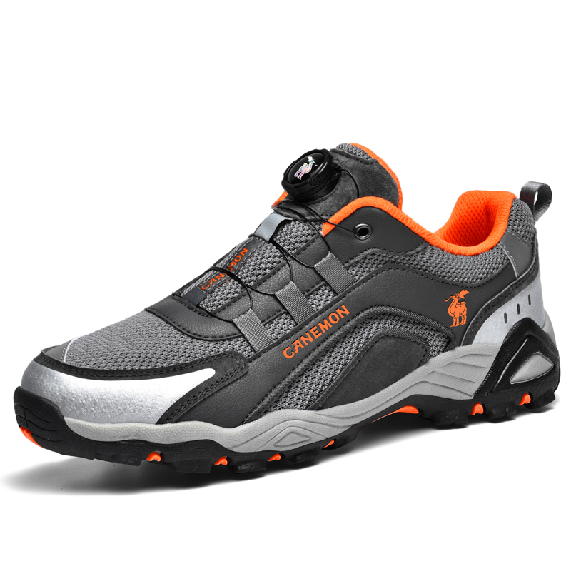 LINGHANGLUOTUO Outdoor Shoes Men’s Low Top Black/Gray/Blue/Sand