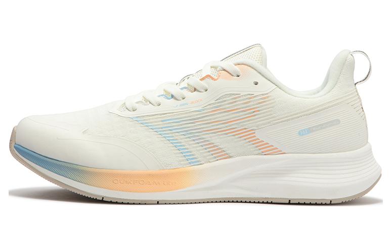361° Cushioning Low top Sprint Running Shoes Women’s White Blue Yellow
