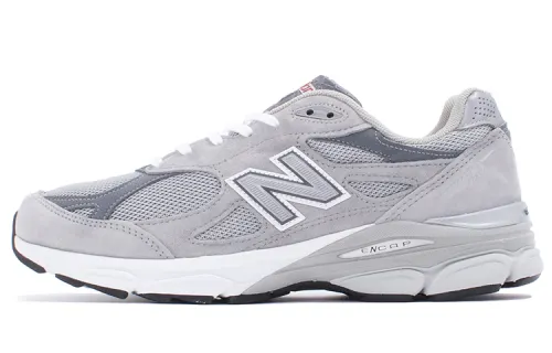 New Balance NB 990 V3 breathable and comfortable fabric pigskin low-top running shoes men's gray US version