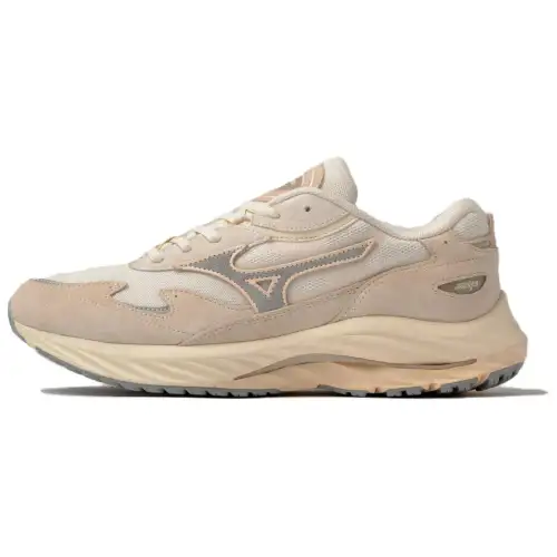 Mizuno Wave Rider Β Cushioning Abrasion Resistant Low top Casual Running Shoes Unisex Beige