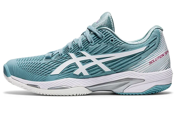 Asics Solution Speed FF 2 Clay Abrasion Resistant Low top Running Shoes Women's Blue White