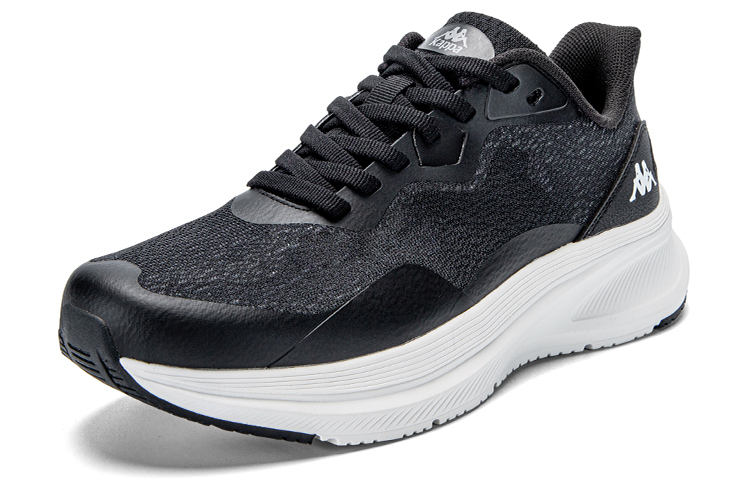 Kappa Cushioning Slip Resistant Abrasion Resistant Low top Running Shoes Unisex Black