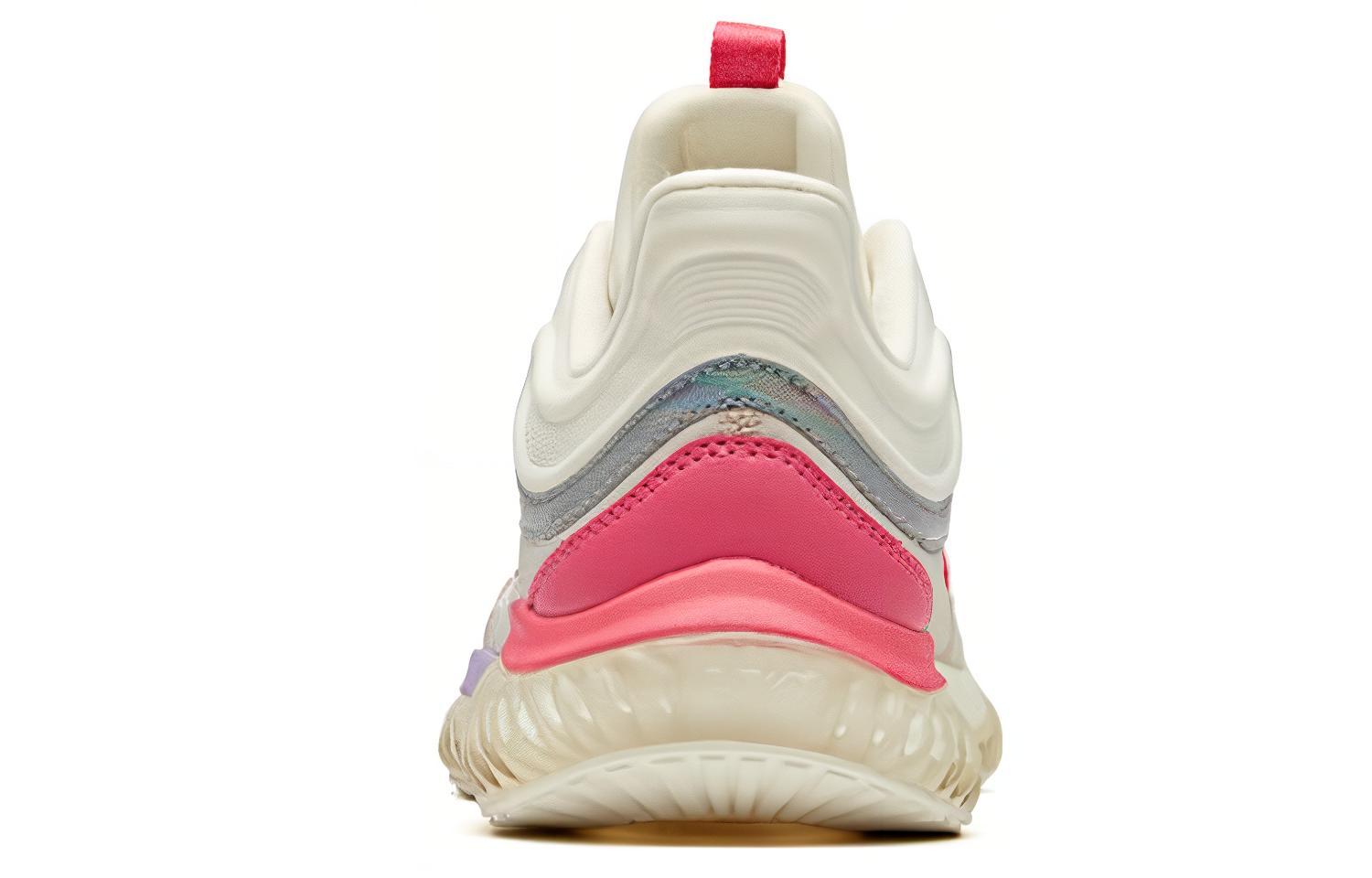 Anta Cushioning Slip Resistant Breathable Low top Running Shoes Women’s Gray White Purple