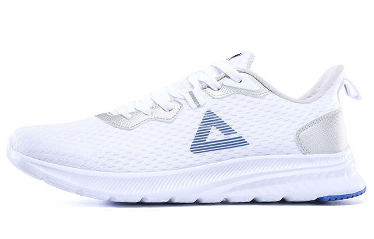 PEAK Slip Resistant Abrasion Resistant Low top Running Shoes Men’s White Blue