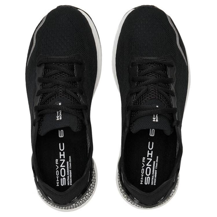 Under Armour Hovr Sonic 6 Abrasion Resistant Low top Casual Running Shoes Women’s Black