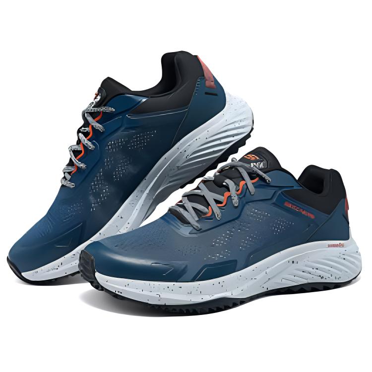 Skechers Bounder Comfortable And Breathable Fabric Low top Casual Running Shoes Men’s Marine Blue