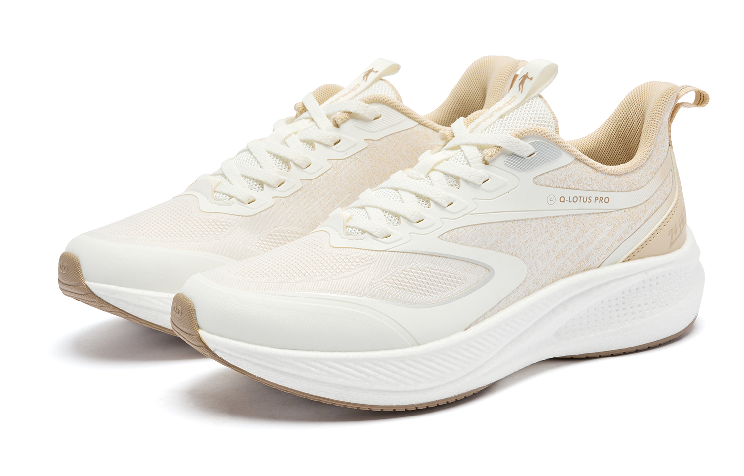 QIAODAN Swift Lite Running Shoes Women’s Low Top Ivory/Dust