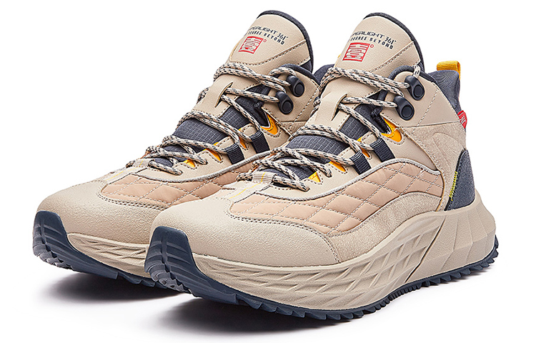 361° Sand Chasing Cushioning, Wear Resistant Mid top Running Shoes Men’s Light Bone
