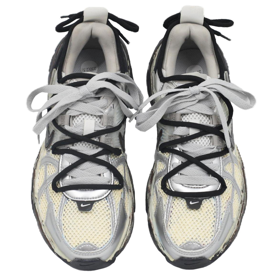 Nike V2K Run Mesh Cushioning, Wear Resistant Low top City Commuting Running Shoes Women’s Silver Gray