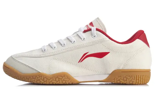 Li Ning Cloth Clothing Training Lightweight Low top Running Shoes Unisex White Red