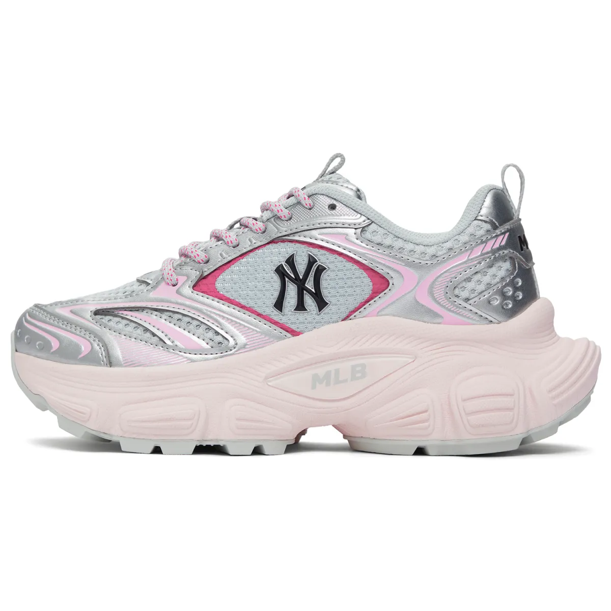 MLB New York Yankees Height Increasing Low top Chunky Sneakers Unisex Pink