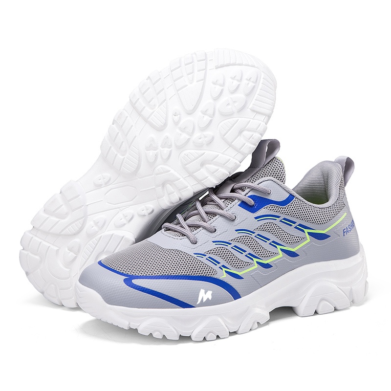 TANSENLANG Low top Outdoor Casual Shoes Men’s Gray Blue