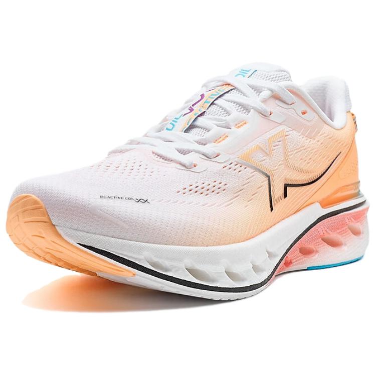 XTEP Cushioning Spin 12 Coverage Slip Resistant Low top Casual Running Shoes Men’s White Orange